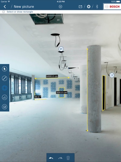 Measured values can be transferred directly to pictures.
