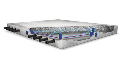 A cross-section of Integrated Roadways' smart pavement concept.