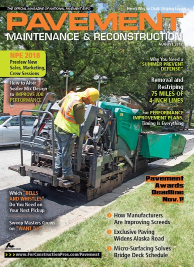 Pavement Maintenance & Reconstruction August/September 2017