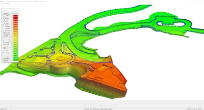 Contractor Benward Company had to extend the site plateau using 22,000 cu. yds. of approved 'select' fill that met the project's geotechnical requirements.