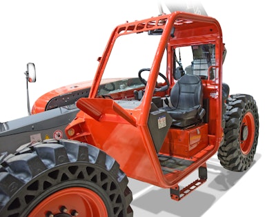 Windows in Skyjack’s FLEXCAB can be easily removed, giving operators the ability to convert between open and closed cabs.