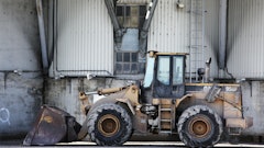 Construction Tractor Excavator Site