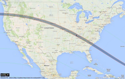 A 60-mile-wide stretch across the United States is said to be the best area to view the 2017 total solar eclipse.