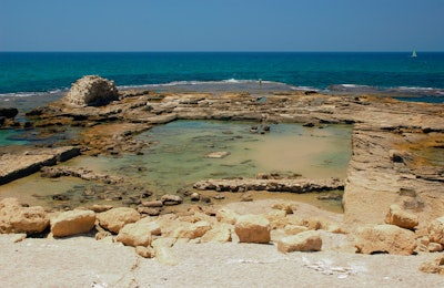 Caesarea is the earliest known example to have used underwater Roman concrete technology on such a large scale.