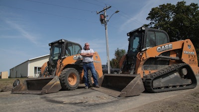 Jon Fye, Fye Excavating, finds having a mix of Case skid-steer and compact track loaders beneficial for his commercial utility site prep business.