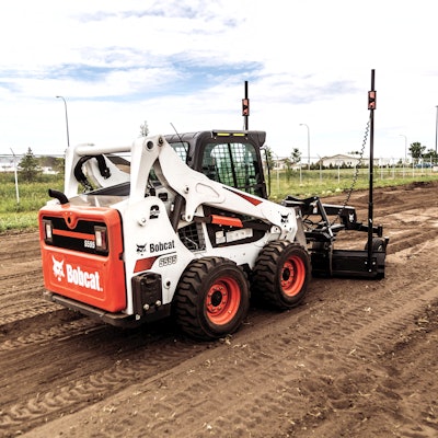 The higher ground pressure associated with tires can be an advantage in dirt work requiring more surface compaction.
