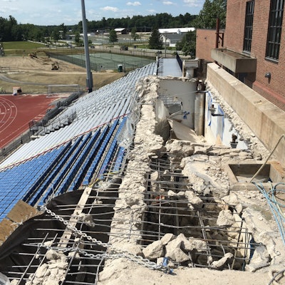 EnviroVantage finished its portion of the project after just 72 man-days of work and removed 105.8 cubic yards of concrete and rebar.