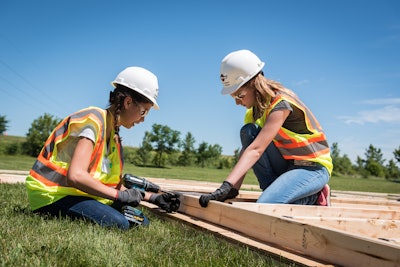 At Miron's 2017 Build Like a Girl event, participants got hands-on experience.