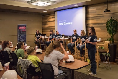 Miron's Build Like a Girl event featured female industry professionals who shared their experiences and their knowledge with the young female participants.
