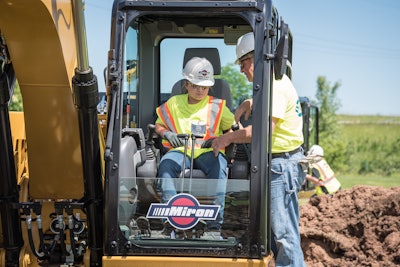 All participants of Miron's event had the opportunity to operate heavy equipment, a crane and a boom lift.