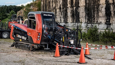 The Ditch Witch AT40 All Terrain directional drill is the newest in the organization’s fleet.