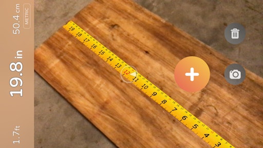 AirMode is designed for using the phone like a traditional tape measure where the ruler is physically moving with the device.