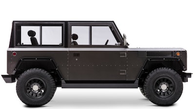 The Bollinger B1 comes with SUV-style cab and seating for four.