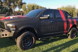 Shell teamed up with Tommy Pike, of Tommy Pike Customs, to modify two pickup trucks that will serve as mascots for the campaign to name the pickup truck 'The Official Vehicle of the United States.'