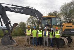 From left to right: Ryan Flood, vice president of Highway Equipment & Supply; Tyler Breon, student at Pennsylvania College of Technology; Ryan Peck, operator training program instructor at Pennsylvania College of Technology; Brian Hoffman, account representative at Highway Equipment & Supply; Makenzie Witmer, student; and Justin Beishline, assistant dean for the School of Transportation & Natural Resources Technologies at Pennsylvania College of Technology.