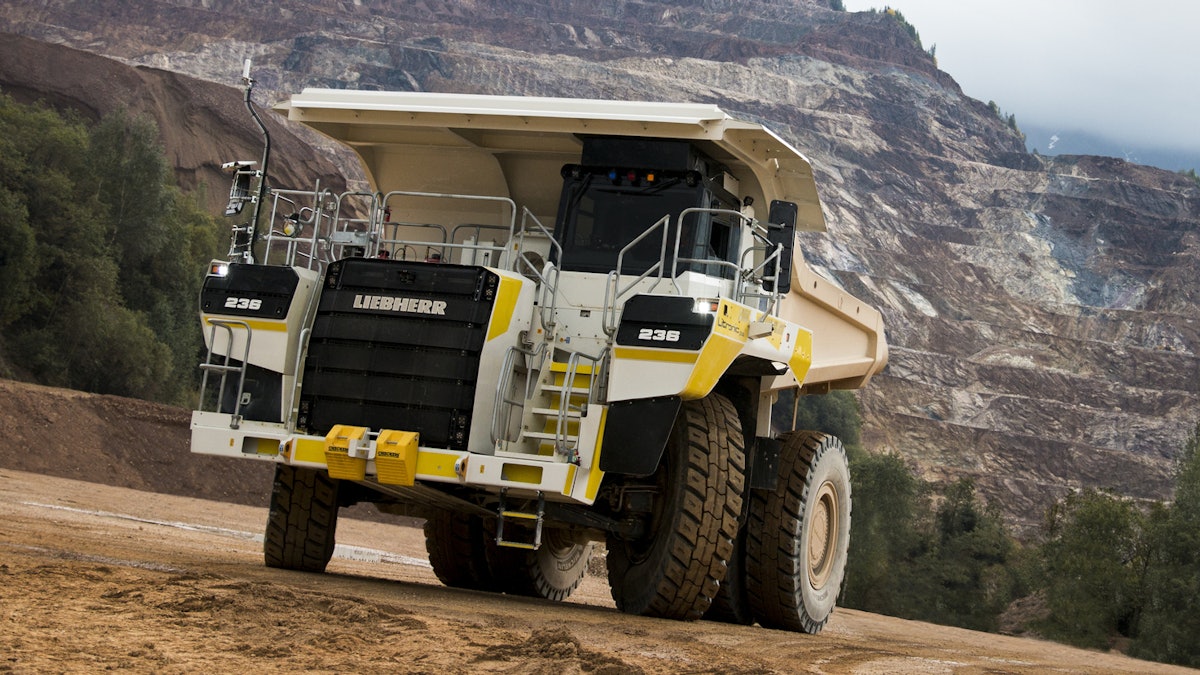 Карьерного грузовика Liebherr