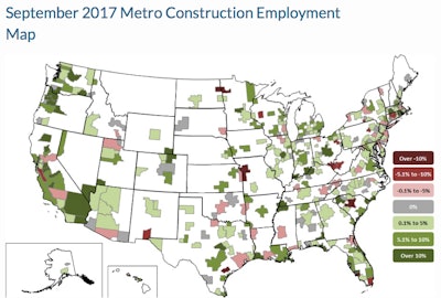 Riverside-San Bernardino-Ontario, CA, and Wenatchee, WA, experience largest year-over-year gains; Houston-The Woodlands-Sugar Land, TX, and Grand Forks, ND-MN, have biggest annual declines.