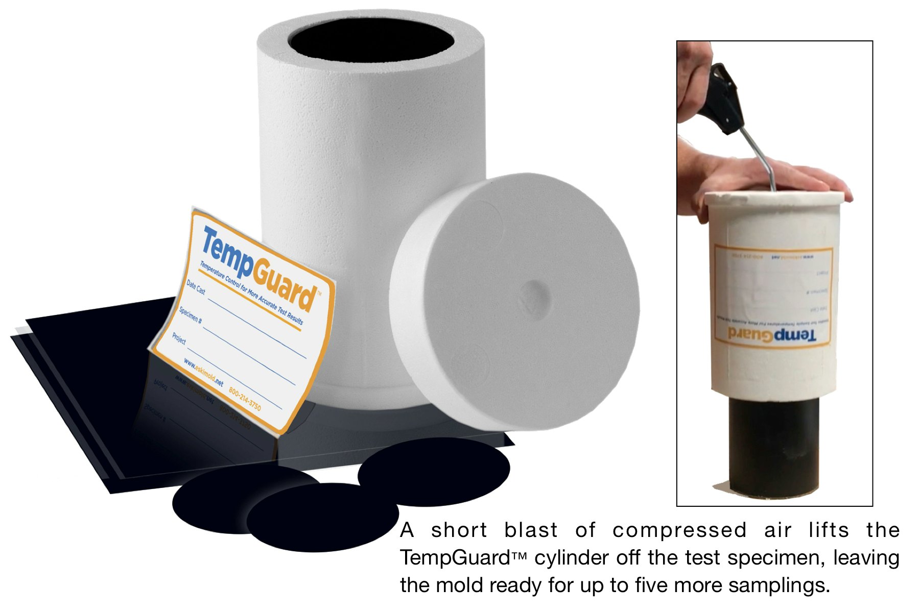 EPS- Styrofoam discs and cylinders