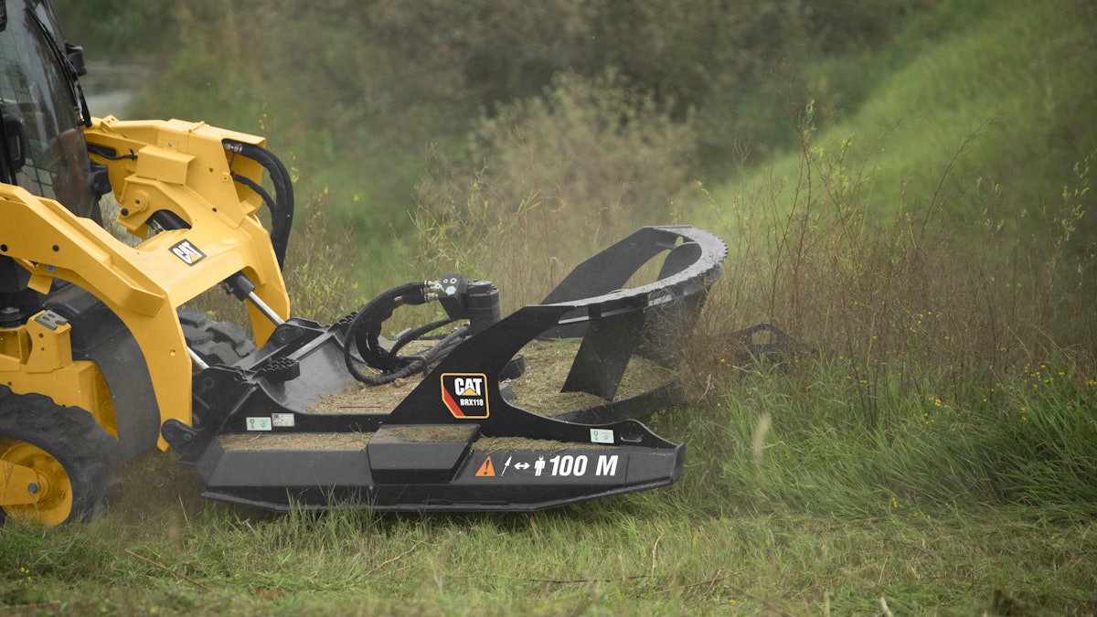 Caterpillar Industrial Brushcutter Attachment From Caterpillar Cat For Construction Pros