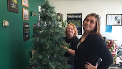 Robbin Markham (right), office manager at Gann Asphalt & Concrete, devotes most of her time to accounts payable, receivables and marketing. She is supported by Stephanie Holey, administrative assistant. Both answer phones and juggle 'other small things' that pop up unpredictably.