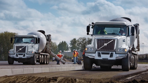 Volvo Trucks North America will showcase the Volvo VHD series in mixer and dump configurations at World of Concrete 2018.