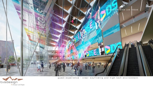 A conceptual rendering of the Las Vegas Convention Center District Phase Two Expansion by TVS Design.