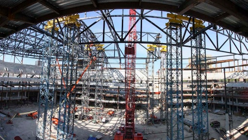 Mabey Towers Support National Hockey League's Detroit Red Wings' Roof