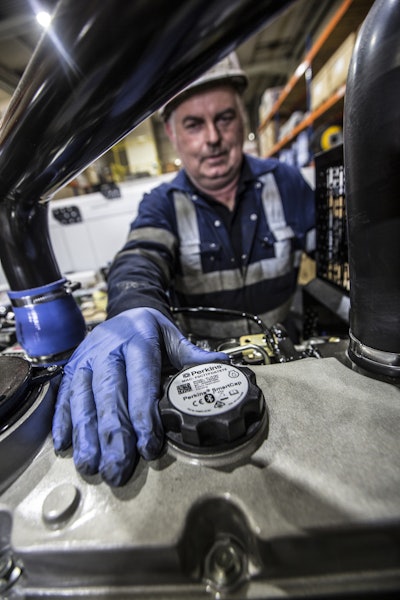 A user simply replaces the existing oil filler cap with a Perkins SmartCap and instantly gets engine level connectivity on their 400 Series to 1200 Series engines.