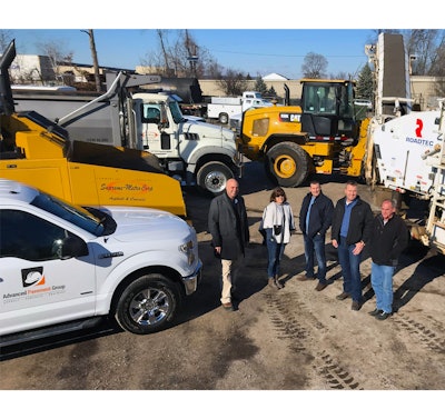 Supreme-Metro's management team (from left) Todd Biglow, vice president of operations; Patricia Ventura, vice president of finance; Jason Ciavarro, president; Adam Johnson, Vice president of concrete; Jack Eckhardt, project manager, estimator.
