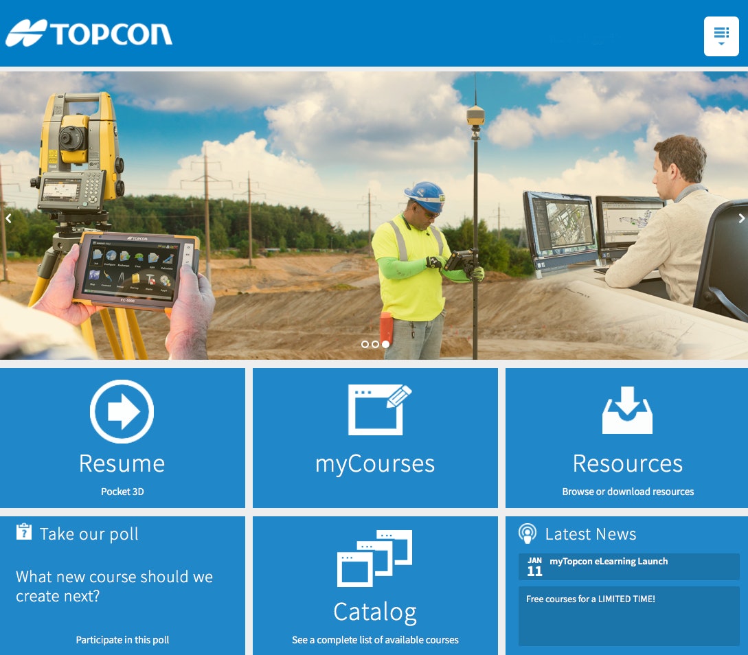 Topcon Announces Online Courses for myTopcon Support Site | For Construction