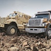 No stranger to extreme-duty military vehicles, Navistar also provides jobsite access solutions with the addition of AWD options on its current generation International severe-duty trucks.