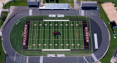 Reconstruction of the Vaughn Field complex required more than 8,000 tons of aggregate and 4,000 tons of six mix designs of asphalt.