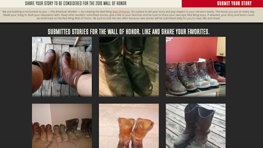 Red Wing Shoes is featuring each of its 32 Wall of Honor honoree's tales on its website.