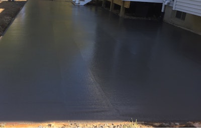 A stamped concrete floor may be the perfect decorative accent