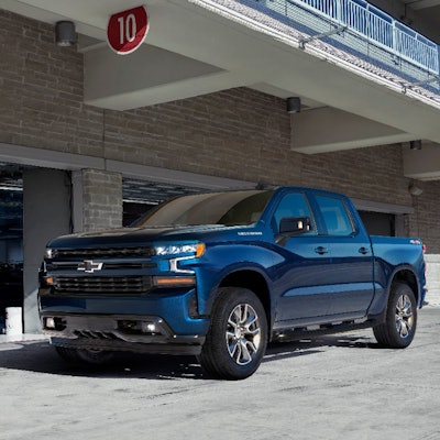 New trim option for 2019 is the Silverado RST, adding street-performance appearance to the LT with body-color trim, LED foglamps, headlamps and taillamps and up to 22-in. wheels with all-season tires.