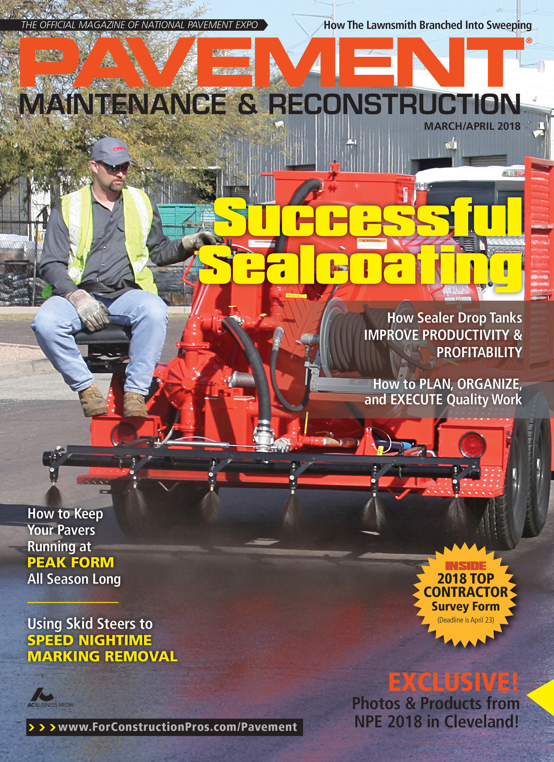 Pavement Maintenance & Reconstruction March/April 2018