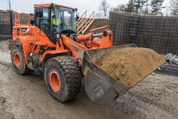 In a matter of three months, Shepco's crew has moved more than 165,000 cu. yds. of material, despite less than favorable conditions.