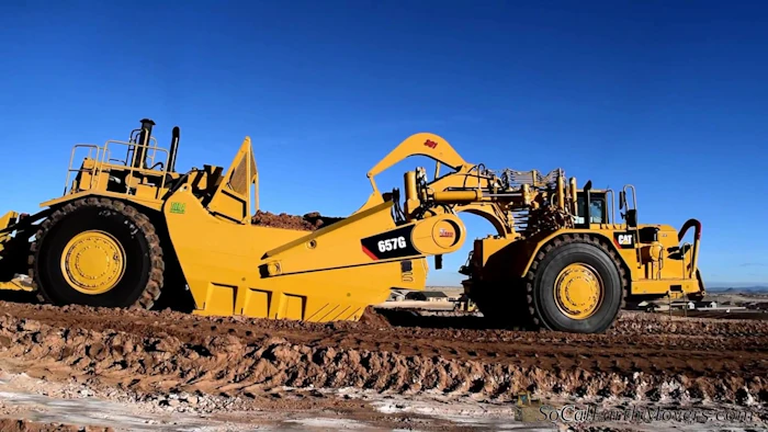 VIDEO] Pair of New CAT 657G Scrapers Hit the Dirt for the First