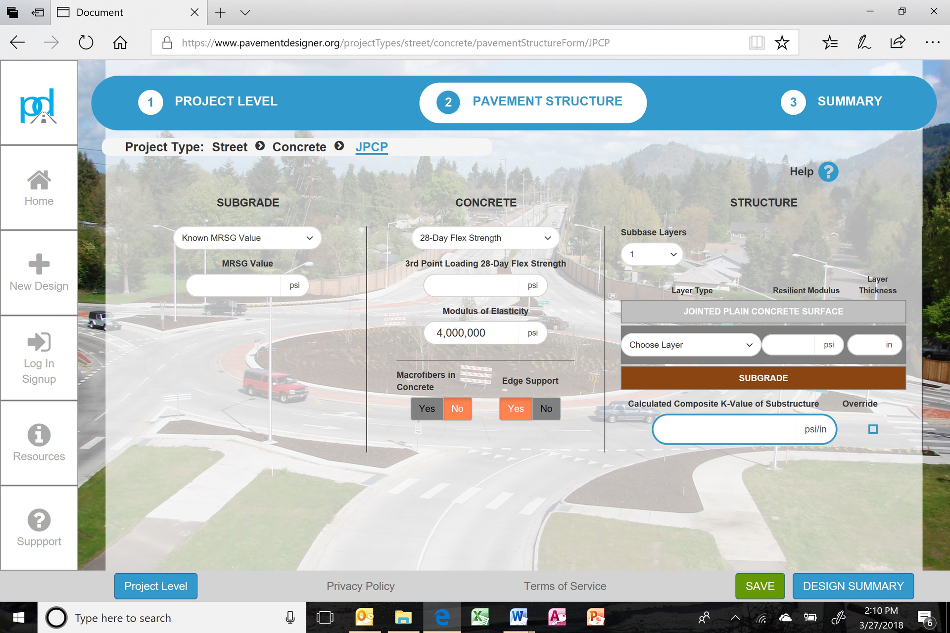 online flexible pavement design software