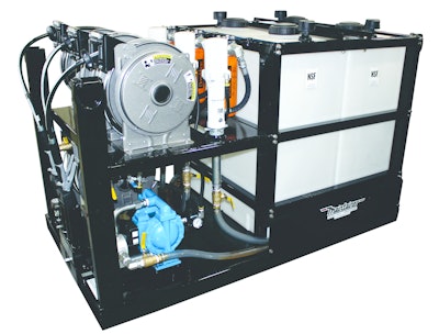 Lube skids are becoming a popular way to increase the utilization rate of service bodies. Lube skids allow technicians to perform preventive maintenance; they can be removed when not needed.