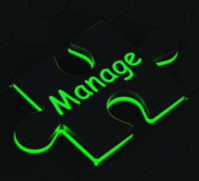 Manage Puzzle Piece Freedigitalphotos