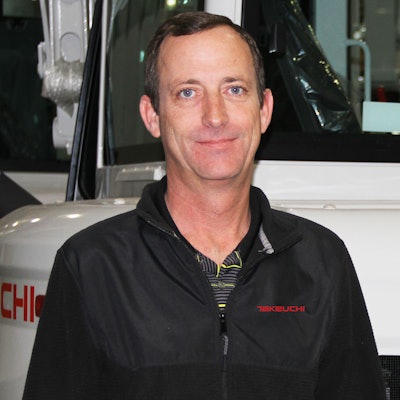 Takeuchi-US south region manager Shane Sirmons