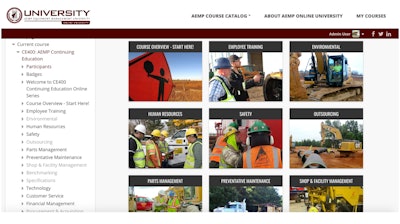 AEMP added a continuing education series to its online university to share content that offers deep dives on equipment professionals' most challenging topics.
