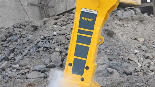 When sizing a breaker, pay attention to the applications and types of materials it will commonly encounter. Image provided by Epiroc.