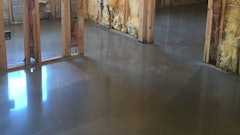 Most polished-concrete systems reach compressive strength of 3000 PSI in 1 day and final strength within 30 days.