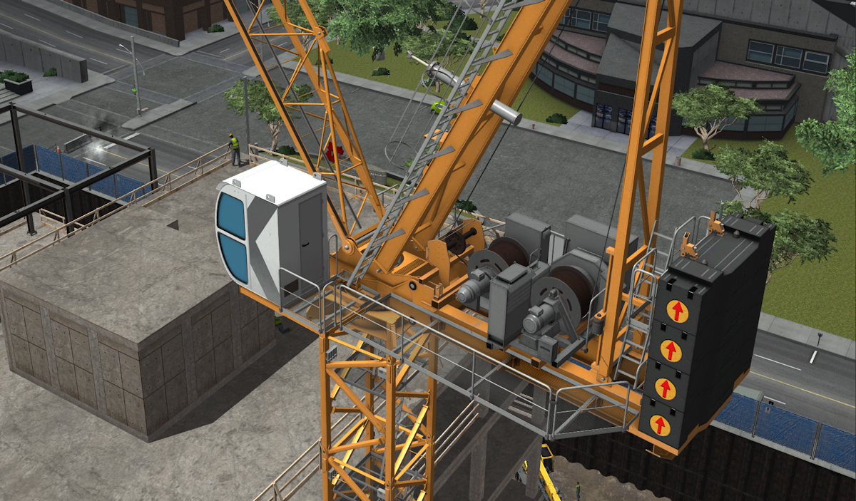 CM Labs Luffing Tower Crane Training Pack From CM Labs Simulations