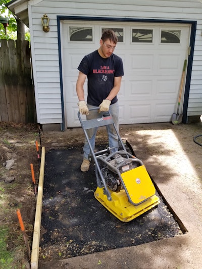 “Assisting” with this project was family friend Josh Rutherford, 20. By assist, we mean he basically did all the heavy lifting.