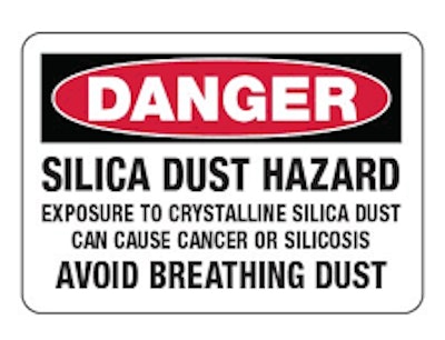 Under the general industry rule, there also needs to be a regulated area, demarcated by the employer, where an employees exposure to airborne concentrations of respirable crystalline silica exceeds, or can reasonably be expected to exceed the PEL.