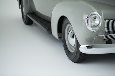 The photography studio at the Historic Vehicles Association (HVA) in Allentown, Pa., is used to document historically significant cars for the Library of Congress. The floor of the studio is finished with a specialized coating that optimizes photography while resisting the tire marks and oil spills that old cars inevitably leave behind.