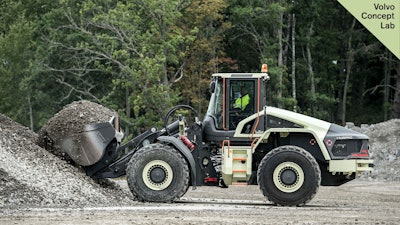 LX1 prototype electric hybrid wheel loader